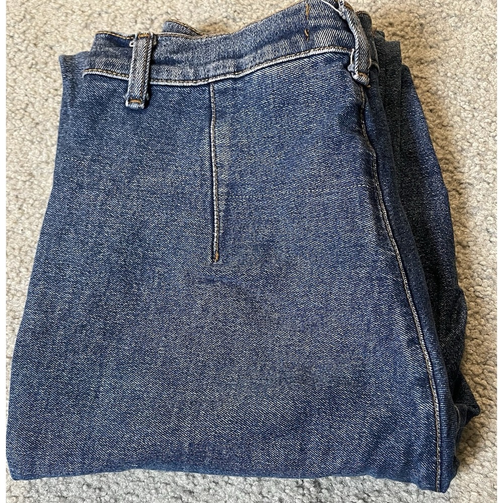 Vtg 80s Match High Waist Stirrup Jeans Sz 10 Blue Denim Medium Washed Foot Strap - Picture 11 of 11
